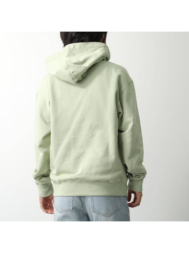 Plus Logo Patch Popover Hoodie Green - JIL SANDER - BALAAN 3