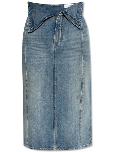 Alexander McQueen Denim Skirt, Women's, Blue - ALEXANDER MCQUEEN - BALAAN 1