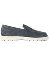 Suede Slipper Loafers Dark Grey - TOD'S - BALAAN 5