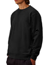 Diagonal Raised Fleece Lens Sweatshirt Black - CP COMPANY - BALAAN 3