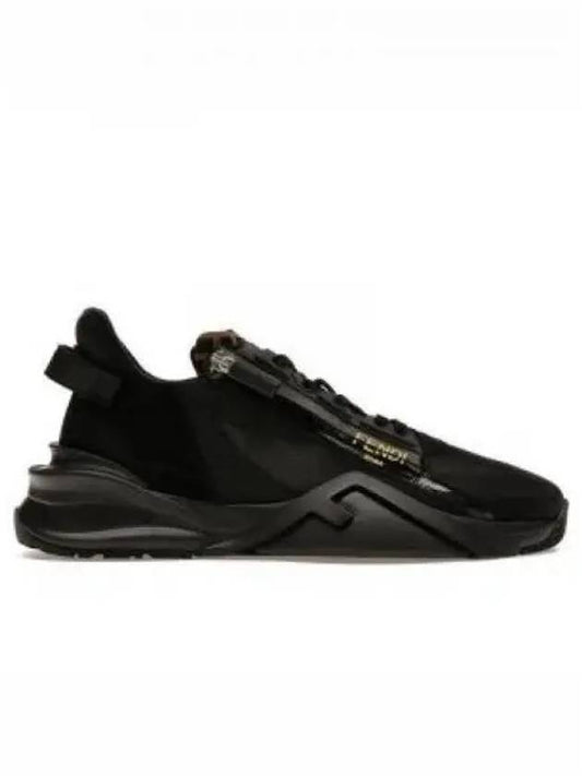 Flow Low Top Sneakers Black - FENDI - BALAAN 2