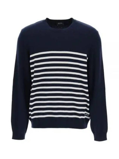 Matthew Cashmere Sweatshirt Navy - A.P.C. - BALAAN 2