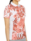 Women's Evelina Print Polo Shirt Pink - J.LINDEBERG - BALAAN 4