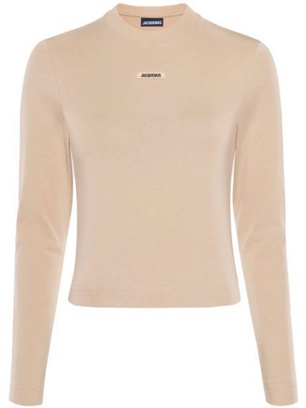 Le Gros Grain Manches Long Sleeve T-Shirt Beige - JACQUEMUS - BALAAN 2