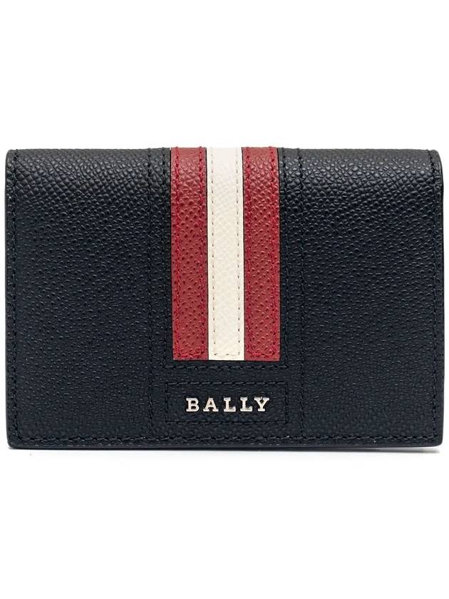 Taiki LT Logo Card Wallet Black - BALLY - BALAAN 2