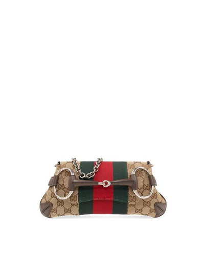 Horsebit Chain Small Shoulder Bag Beige - GUCCI - BALAAN 2