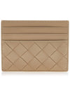 Intrecciato Leather Card Wallet Beige - BOTTEGA VENETA - BALAAN 4