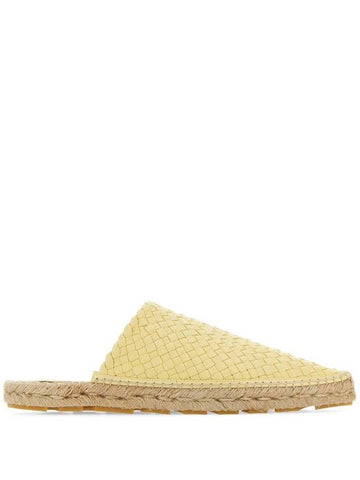 Intrecciato Espadrille Mule Moonbeam - BOTTEGA VENETA - BALAAN 1