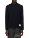 Raglan Roll Neck Virgin Wool Turtleneck Navy - THOM BROWNE - BALAAN 2