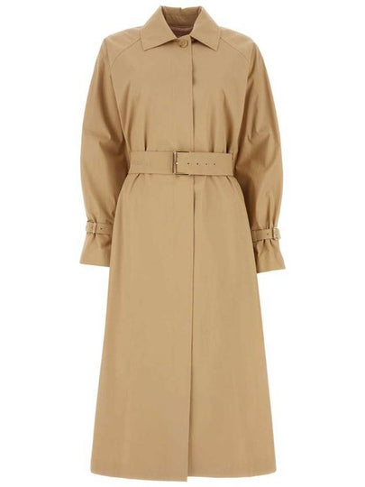 Memo Belted Collar Trench Coat Beige - MAX MARA - BALAAN 2