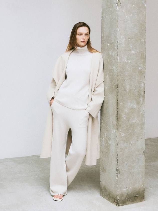 Women s Cashmere Turtleneck Ivory - LEHEE CASHMERE - BALAAN 1