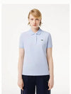 2 Button Embroidery Logo Regular Fit Polo Shirt Blue - LACOSTE - BALAAN 2