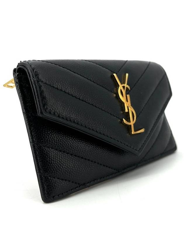 Envelope zipper card wallet - SAINT LAURENT - BALAAN 3