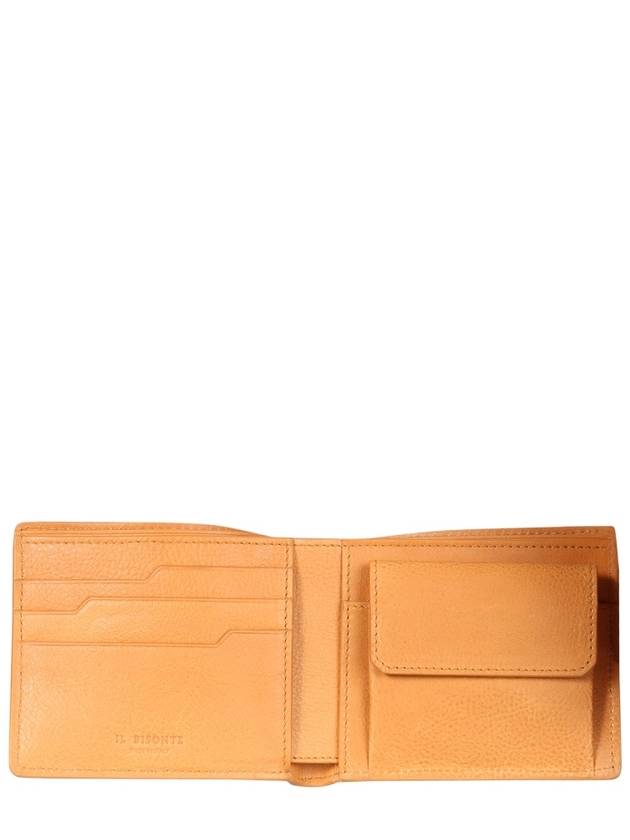 LEATHER BIFOLD WALLET - IL BISONTE - BALAAN 4