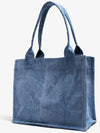 Logo Tote Bag Shoulder Bag Light Blue Women's - GANNI - BALAAN 7