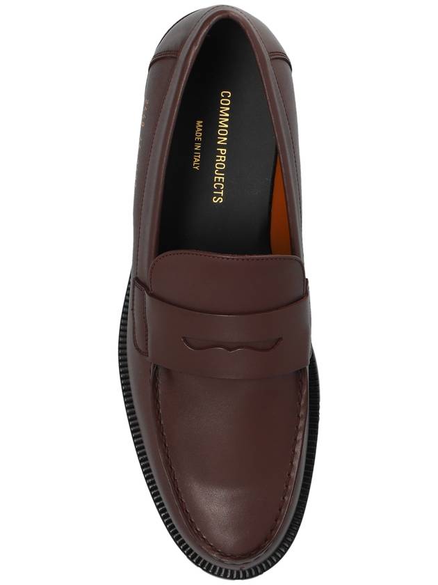 Common Projects Leather Shoes City Loafer, Men's, Burgundy - COMMON PROJECTS - BALAAN 6