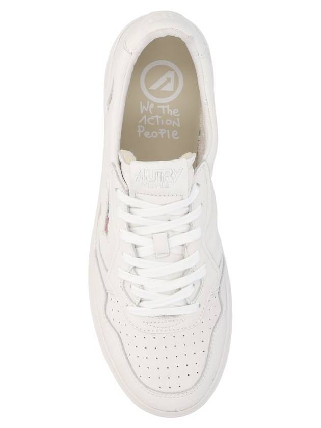 Medalist Logo Patch Low Top Sneakers White - AUTRY - BALAAN 5