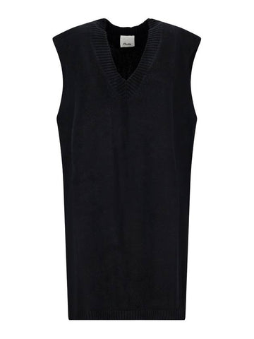 WAISTCOAT IN WOOL AND CASHMERE BLEND - ALLUDE - BALAAN 1