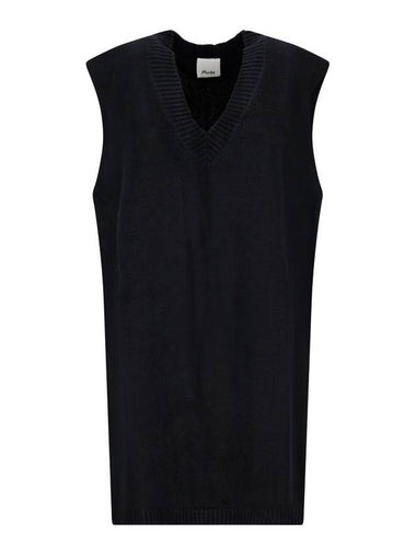 WAISTCOAT IN WOOL AND CASHMERE BLEND - ALLUDE - BALAAN 1