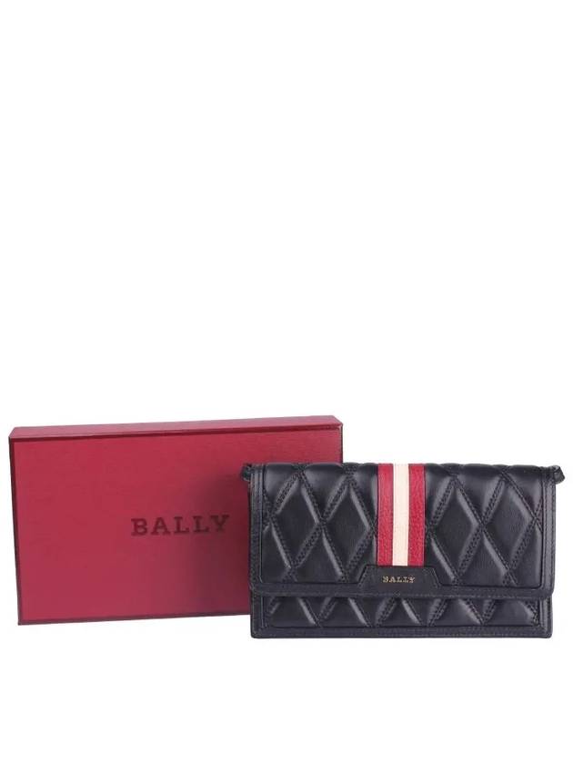 Quilted Leather Dafford Cross Bag Black - BALLY - BALAAN 4