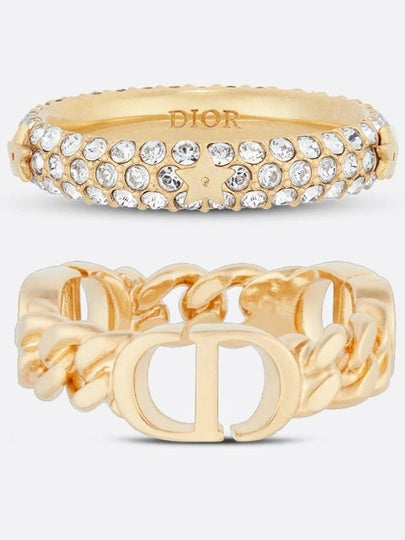 Petit CD Logo Ring Set Gold - DIOR - BALAAN 2