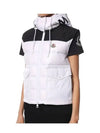 Women's Ciboure Hoodie Padded Vest White - MONCLER - BALAAN 3