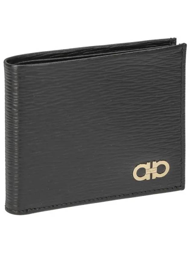 Gancini Half Wallet Black - SALVATORE FERRAGAMO - BALAAN 2