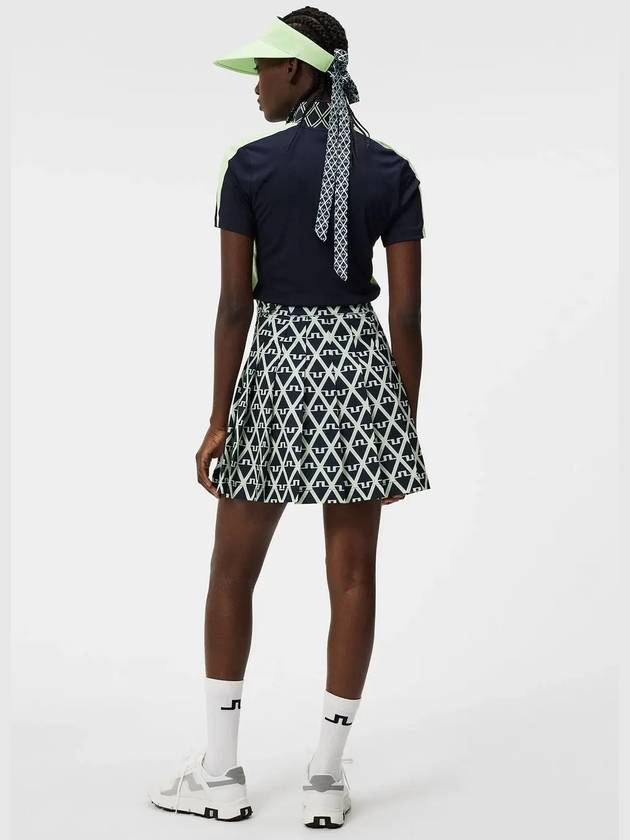 Golf Adina Print Skirt Geo JL Navy - J.LINDEBERG - BALAAN 5