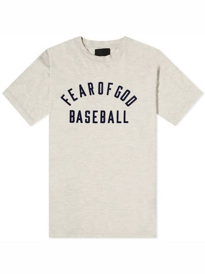 Cotton Baseball Short Sleeve T-Shirt Cream Navy - FEAR OF GOD - BALAAN 2