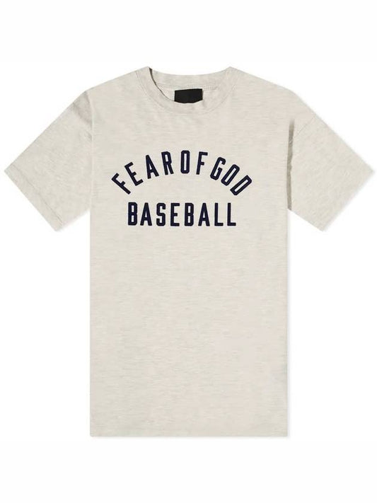 Cotton Baseball Short Sleeve T-Shirt Cream Navy - FEAR OF GOD - BALAAN 2