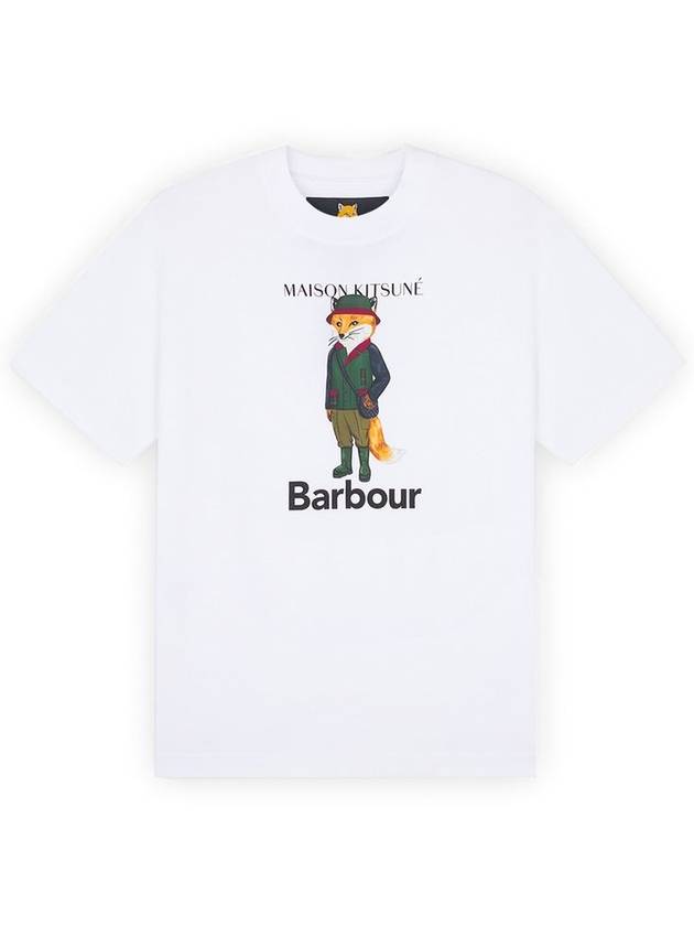 Logo Print Short Sleeve T-Shirt White - BARBOUR - BALAAN 2