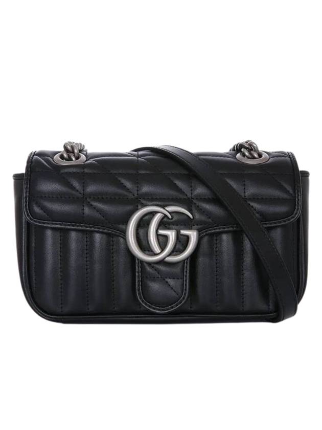 GG Marmont Mini Shoulder Bag Black - GUCCI - BALAAN 1