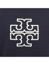 Logo Applique Sweatshirt Navy - TORY BURCH - BALAAN 9