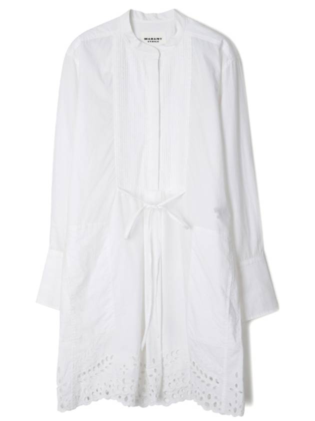 Rehana Cotton Short Dress White - ISABEL MARANT - BALAAN 2