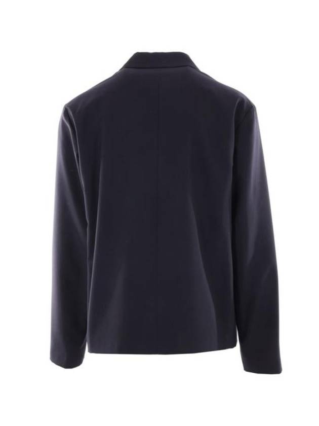 3-Button Single Boxy Jacket Blue Black - MARNI - BALAAN 3