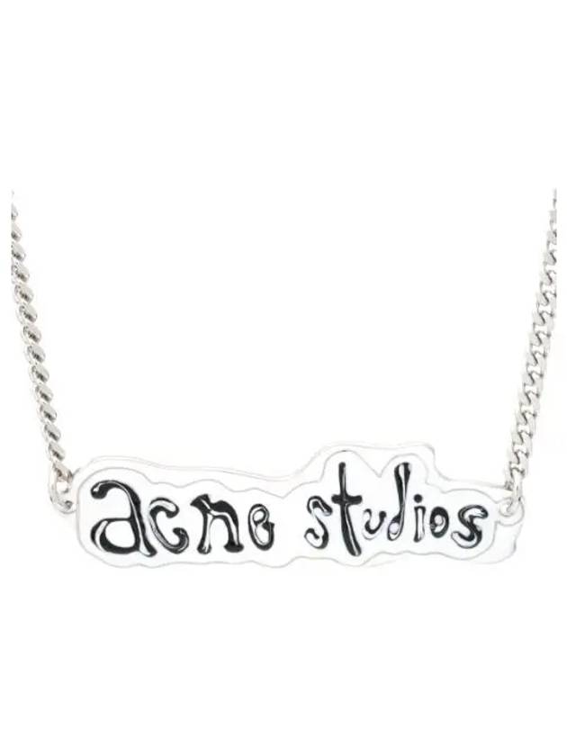 logo label necklace - ACNE STUDIOS - BALAAN 1