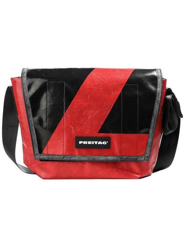 Dexter Cross Messenger Bag Red Black - FREITAG - BALAAN 1