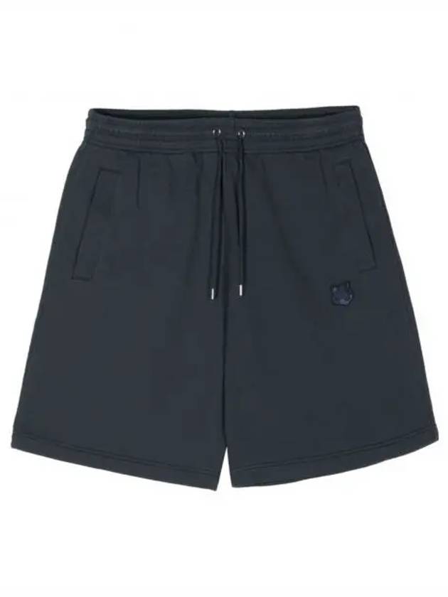 Bold Fox Head Patch Oversized Jog Shorts Navy - MAISON KITSUNE - BALAAN 2