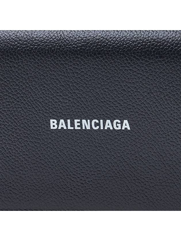 Cash Chain Wallet Mini Calfskin Cross Bag Black - BALENCIAGA - BALAAN 7