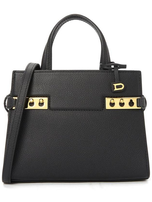 Tempete Crush Cross Bag Black - DELVAUX - BALAAN 2