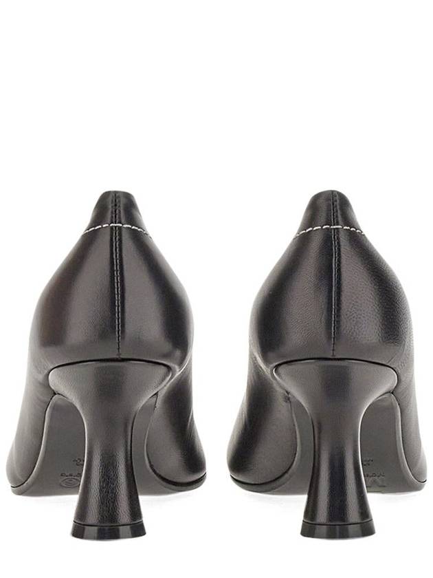 MM6 Logo Pumps Heel Black - MAISON MARGIELA - BALAAN 4