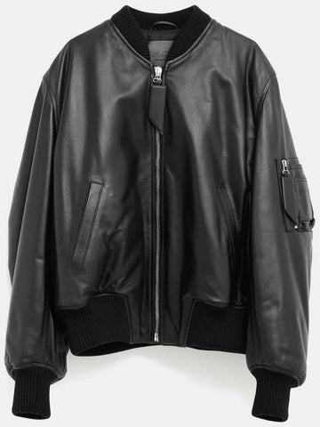 Anja Leather Bomber Jacket - THE ATTICO - BALAAN 1