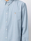 Foxhead Embroidered Classic Long Sleeve Shirt Washed Indigo - MAISON KITSUNE - BALAAN 5