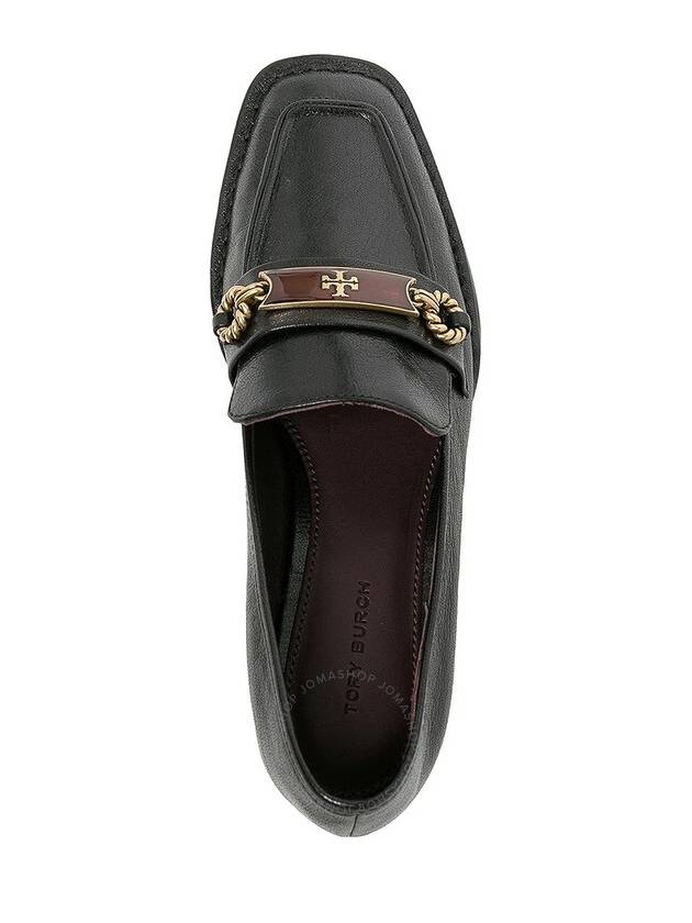 Women's PERRINE Leather Loafers Perfect Black - TORY BURCH - BALAAN 4