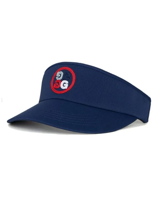 Circle GS Logo Stretch Twill Visor Navy - G/FORE - BALAAN 2