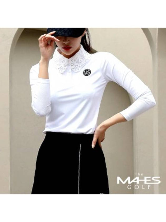 Long Sleeve T-Shirt Orange Label Cool Lace Collar Shirt GT60477 - MAHES - BALAAN 1