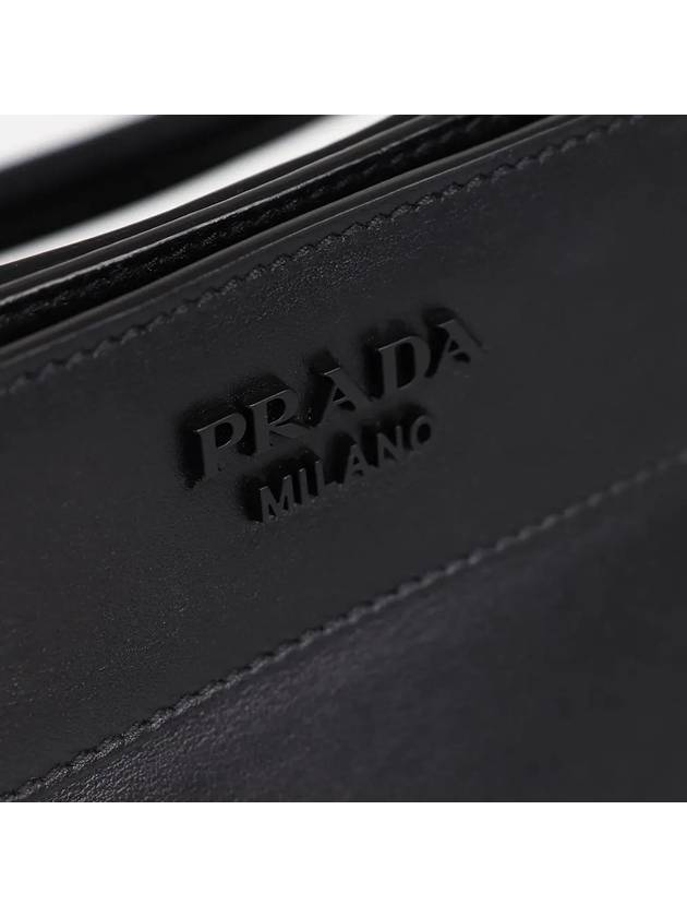 Margit Leather Small Cross Bag Black - PRADA - BALAAN 4