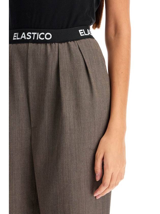 elastic waistband pants - MOSCHINO - BALAAN 4