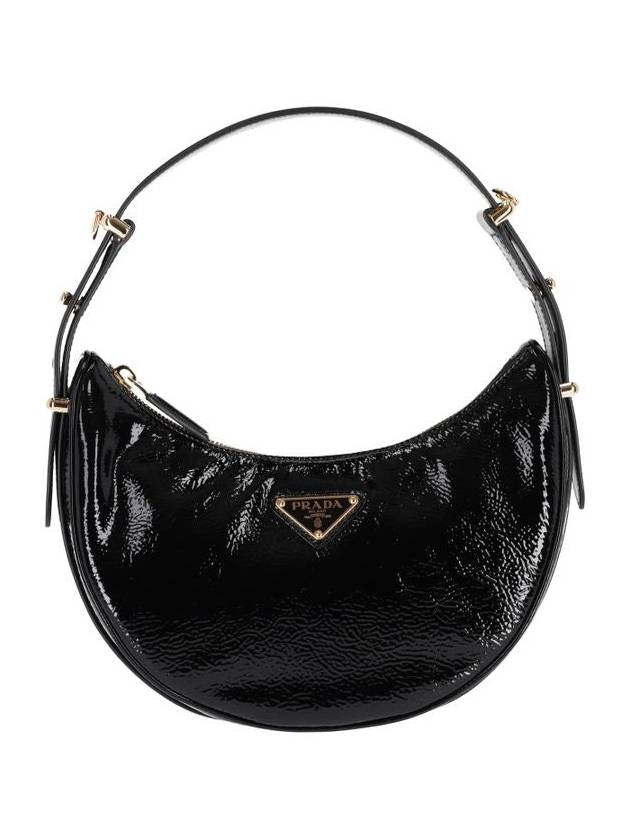 Arque Naplak Patent Leather Shoulder Bag Black - PRADA - BALAAN 2