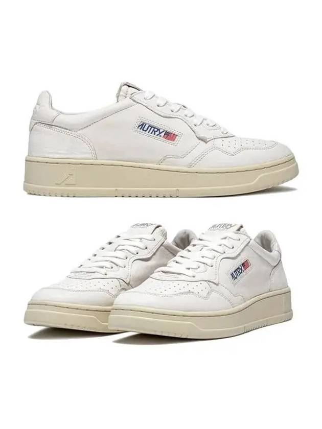 Medalist Goatskin Low Top Sneakers White - AUTRY - BALAAN 2